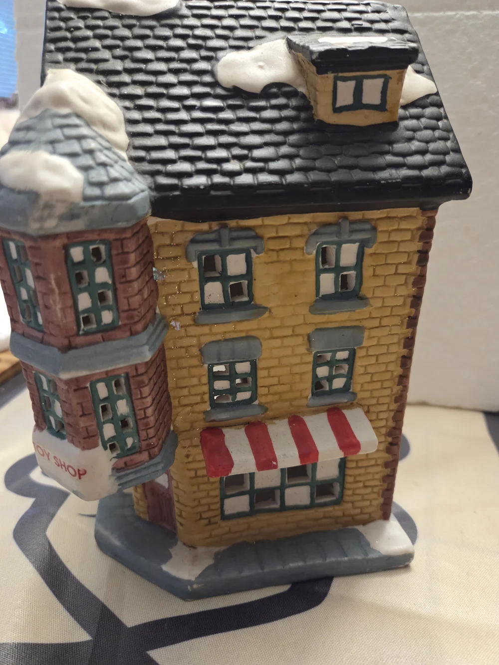 Holiday Toy Shop Decorative Village House - Collectible Lights Up
